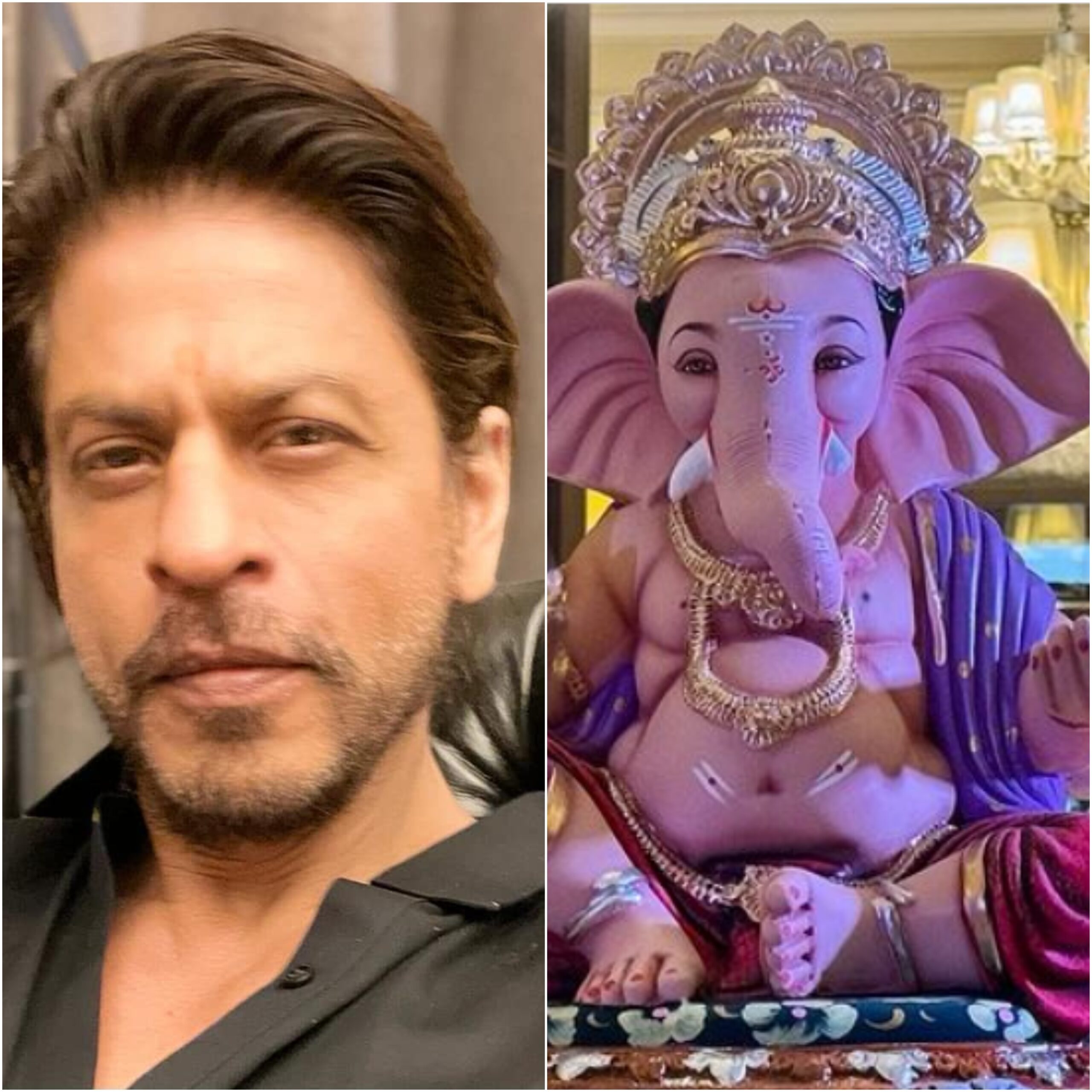 Shah Rukh Khan welcomed Ganpati Bappa to his home on Ganesh Chaturthi